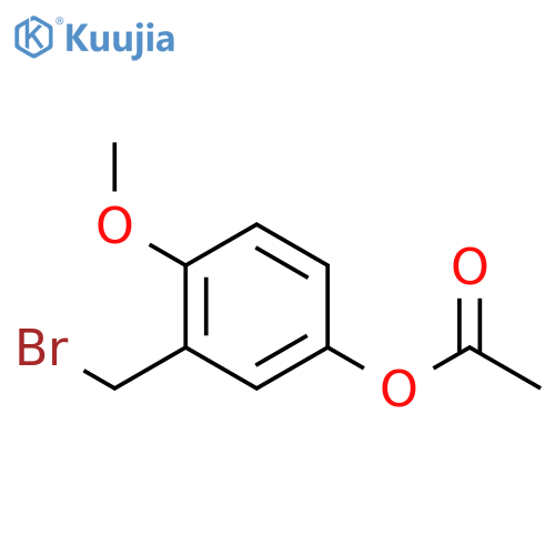 3-(Bromomethyl)-4-methoxyphenyl acetate structure