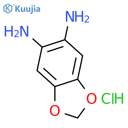 1,2-Diamino-4,5-methylenedioxybenzene, Dihydrochloride structure