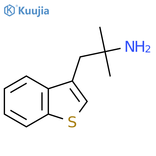 1-(1-benzothiophen-3-yl)-2-methylpropan-2-amine structure