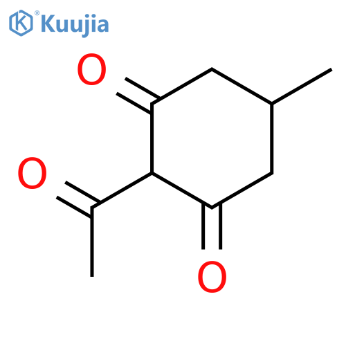 2-acetyl-5-methylcyclohexane-1,3-dione structure