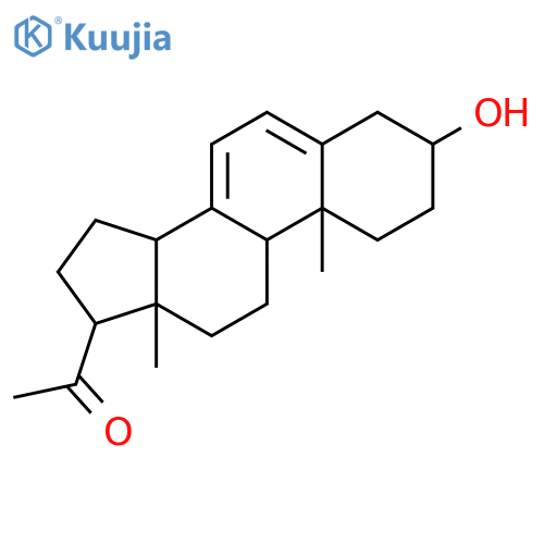 (3beta)-3-hydroxypregna-5,7-dien-20-one structure