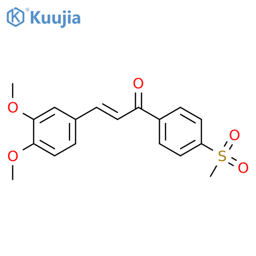 2-Propen-1-one, 3-(3,4-dimethoxyphenyl)-1-[4-(methylsulfonyl)phenyl]- structure