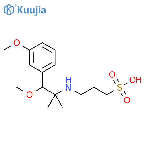 1-Propanesulfonic acid, 3-[[2-methoxy-2-(3-methoxyphenyl)-1,1-dimethylethyl]amino]- structure