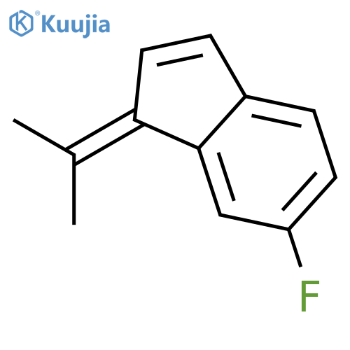 1H-Indene, 6-fluoro-1-(1-methylethylidene)- structure