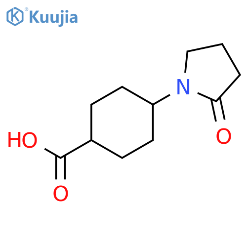 Cyclohexanecarboxylic acid, 4-(2-oxo-1-pyrrolidinyl)- structure