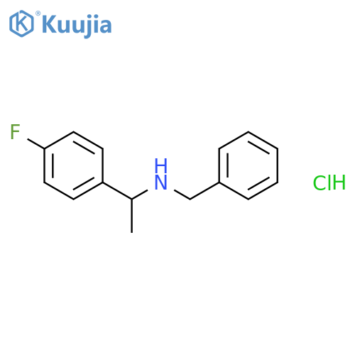 Benzyl-[1-(4-fluoro-phenyl)-ethyl]-amine Hydrochloride structure