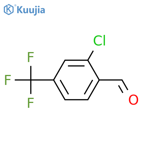 2-Chloro-4-(trifluoromethyl)benzaldehyde structure