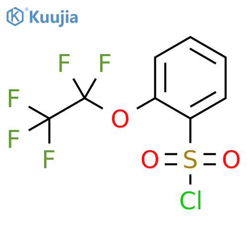 Benzenesulfonyl chloride, 2-(1,1,2,2,2-pentafluoroethoxy)- structure
