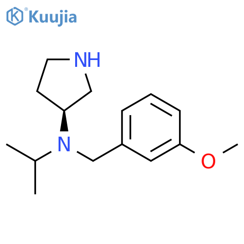 3-Pyrrolidinamine, N-[(3-methoxyphenyl)methyl]-N-(1-methylethyl)-,(3S)- structure