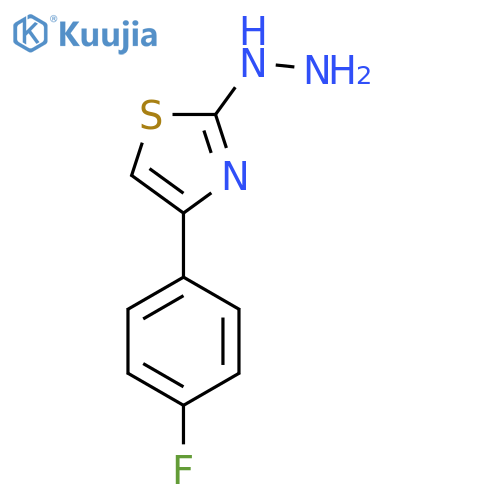 4-(4-fluorophenyl)-2-hydrazino-1,3-thiazole structure