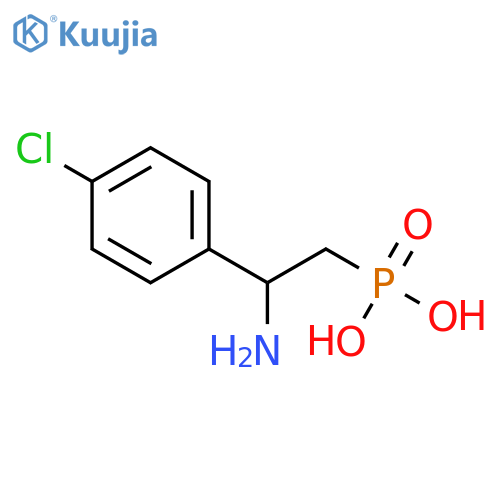 Phosphonic acid, [2-amino-2-(4-chlorophenyl)ethyl]- structure