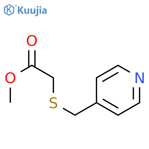 Methyl 2-[(pyridin-4-ylmethyl)sulfanyl]acetate structure
