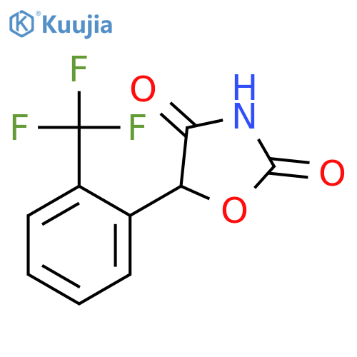2,4-OXAZOLIDINEDIONE, 5-[2-(TRIFLUOROMETHYL)PHENYL]- structure