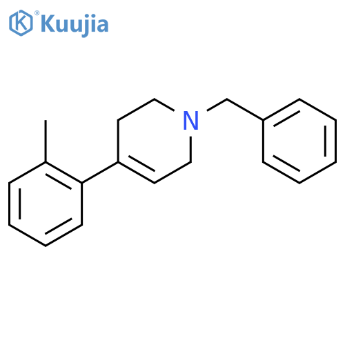 Pyridine, 1,2,3,6-tetrahydro-4-(2-methylphenyl)-1-(phenylmethyl)- structure