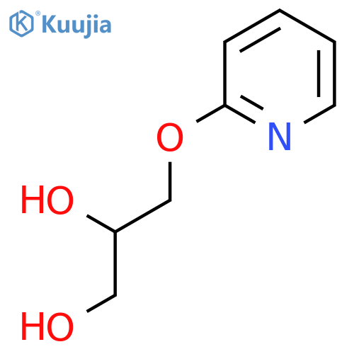 1,2-Propanediol, 3-(2-pyridinyloxy)-, (2R)- structure