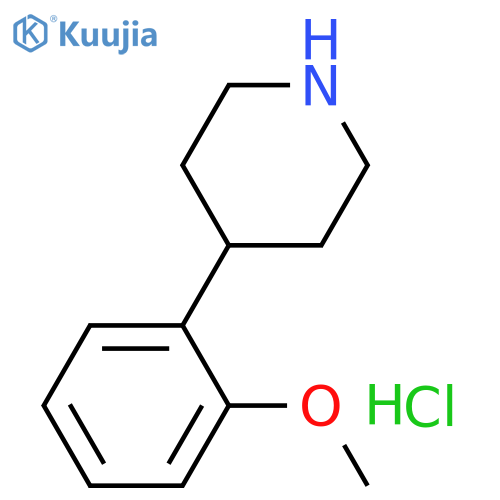 4-(2-methoxyphenyl)piperidine;hydrochloride structure
