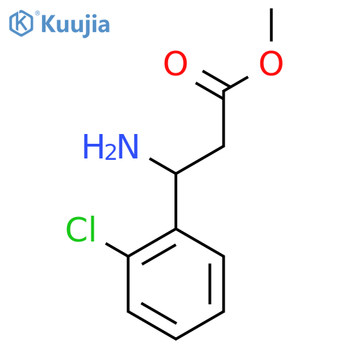 Methyl 3-amino-3-(2-chlorophenyl)propanoate structure