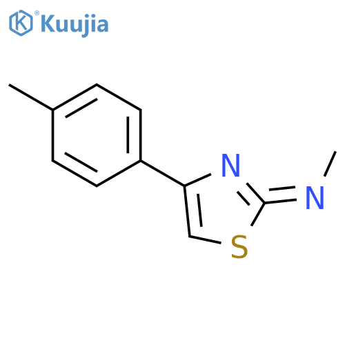 N-methyl-4-(4-methylphenyl)-1,3-thiazol-2-amine structure