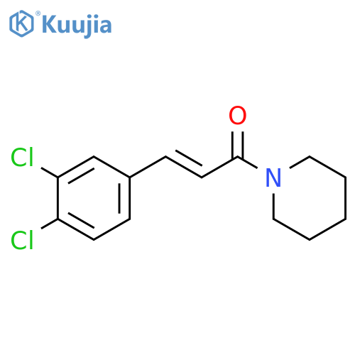 PIPERIDINE, 1-[3-(3,4-DICHLOROPHENYL)-1-OXO-2-PROPENYL]- structure