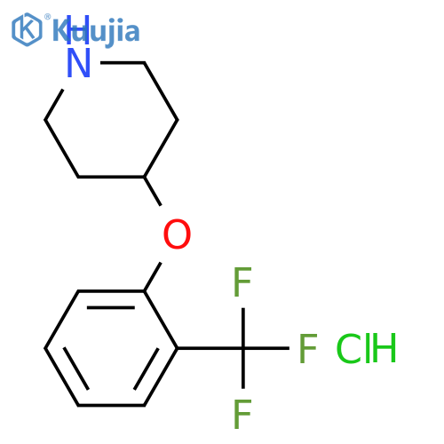 4-(2-(trifluoromethyl)phenoxy)piperidine hydrochloride structure