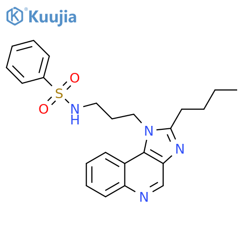 Benzenesulfonamide, N-[3-(2-butyl-1H-imidazo[4,5-c]quinolin-1-yl)propyl]- structure