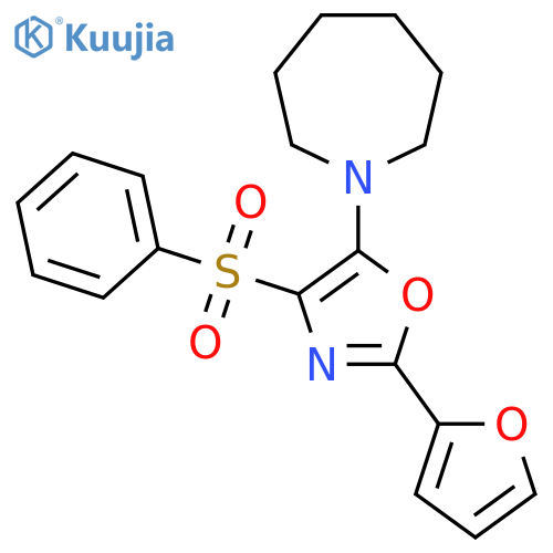 1-4-(benzenesulfonyl)-2-(furan-2-yl)-1,3-oxazol-5-ylazepane structure