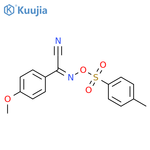 Benzeneacetonitrile,4-methoxy-a-[[[(4-methylphenyl)sulfonyl]oxy]imino]- structure