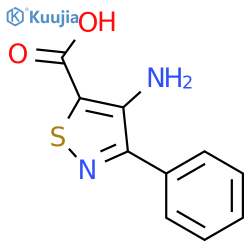 4-amino-3-phenyl-5-isothiazolecarboxylic Acid structure