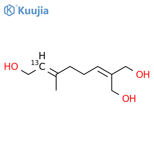 [2-13C]-9,10-dihydroxygeraniol structure