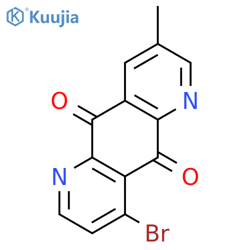 Pyrido[2,3-g]quinoline-5,10-dione, 9-bromo-3-methyl- structure