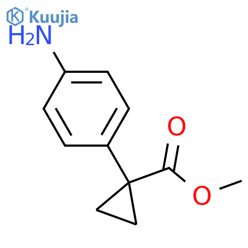 methyl 1-(4-aminophenyl)cyclopropanecarboxylate structure