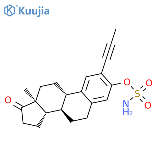 Estra-1,3,5(10)-trien-17-one, 3-[(aminosulfonyl)oxy]-2-(1-propynyl)- structure