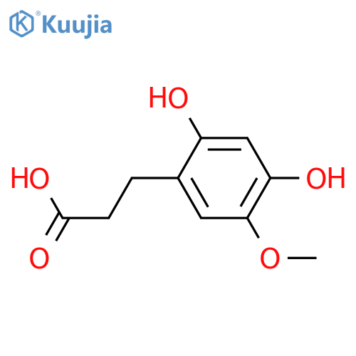 Melilotic acid, 4-hydroxy-5-methoxy- structure