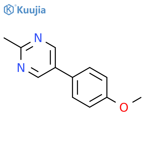5-(4-Methoxyphenyl)-2-methylpyrimidine structure