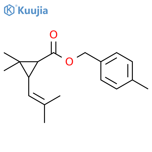 4-methylbenzyl (1R,3R)-2,2-dimethyl-3-(2-methylprop-1-en-1-yl)cyclopropanecarboxylate structure