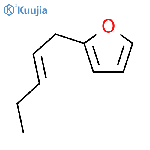 2-(2-Pentenyl)furan structure