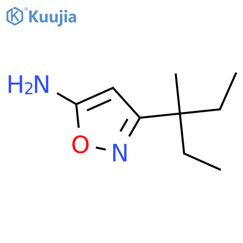 5-Isoxazolamine,3-(1-ethyl-1-methylpropyl)- structure