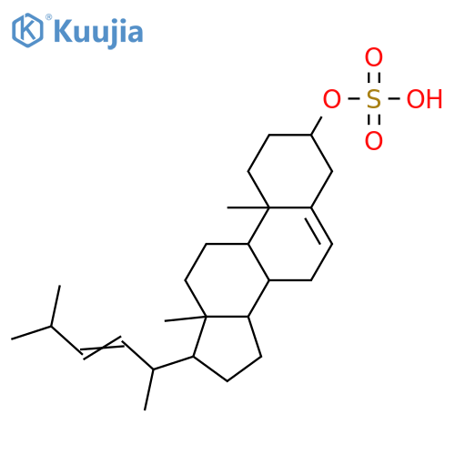 26,27-Dinorergosta-5,22-dien-3-ol; (3β,22E)-form, 3-O-Sulfate structure