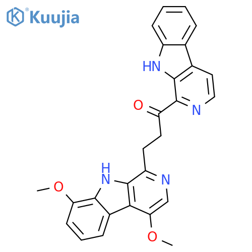 1-Propanone,3-(4,8-dimethoxy-9H-pyrido[3,4-b]indol-1-yl)-1-(9H-pyrido[3,4-b]indol-1-yl)- structure