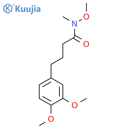 Benzenebutanamide, N,3,4-trimethoxy-N-methyl- structure