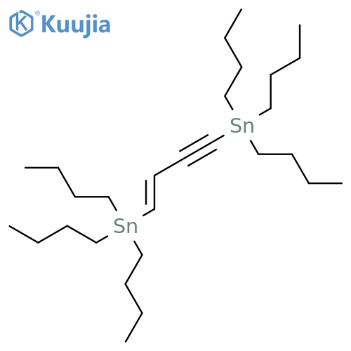 Stannane, (1E)-1-buten-3-yne-1,4-diylbis[tributyl- structure