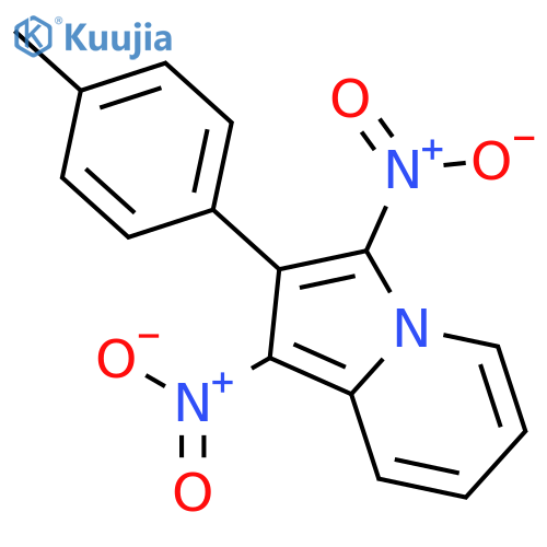 2-(4-methylphenyl)-1,3-dinitroindolizine structure