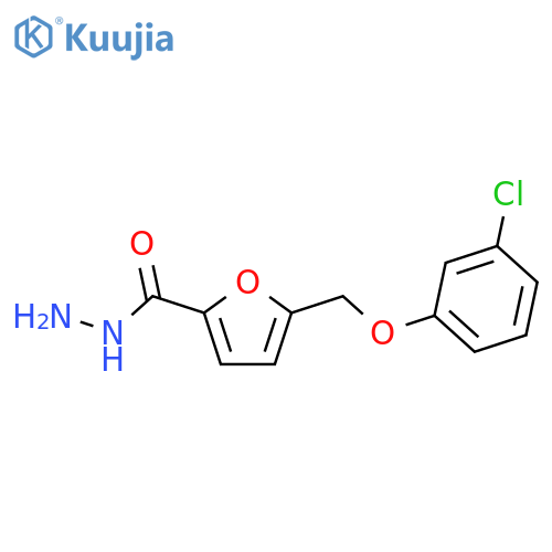 5-(3-chlorophenoxy)methylfuran-2-carbohydrazide structure