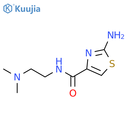 4-Thiazolecarboxamide, 2-amino-N-[2-(dimethylamino)ethyl]- structure