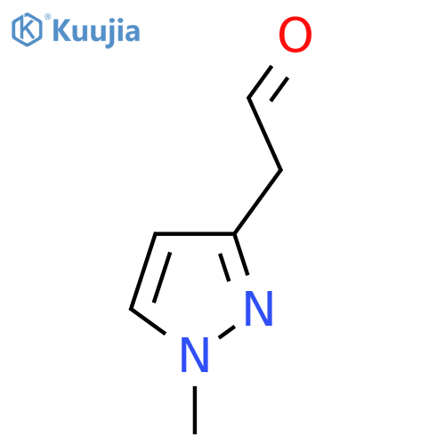 2-(1-methyl-1H-pyrazol-3-yl)acetaldehyde structure