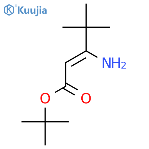 2-PENTENOIC ACID, 3-AMINO-4,4-DIMETHYL-, 1,1-DIMETHYLETHYL ESTER, (Z)- structure