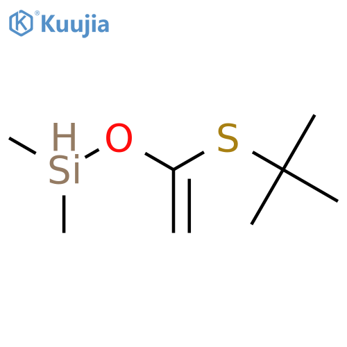 Silane, [[1-[(1,1-dimethylethyl)thio]ethenyl]oxy]dimethyl- structure