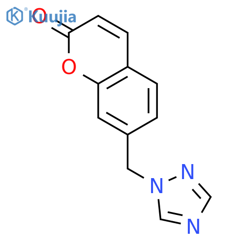 2H-1-Benzopyran-2-one, 7-(1H-1,2,4-triazol-1-ylmethyl)- structure