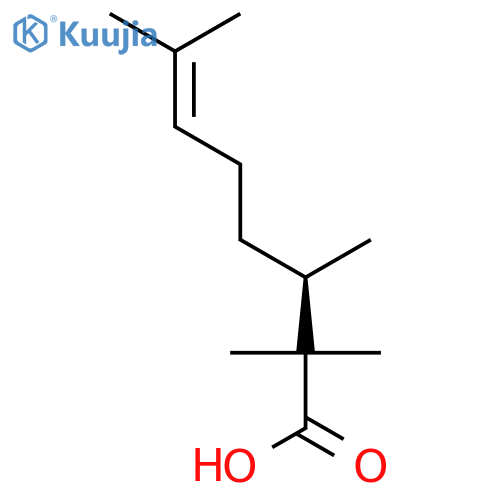 6-Octenoic acid, 2,2,3,7-tetramethyl-, (R)- structure