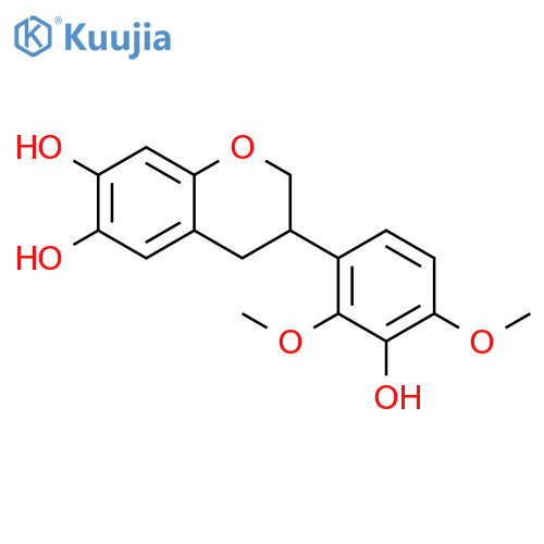 (S)-3-(3-hydroxy-2,4-dimethoxy-phenyl)-chroman-6,7-diol structure